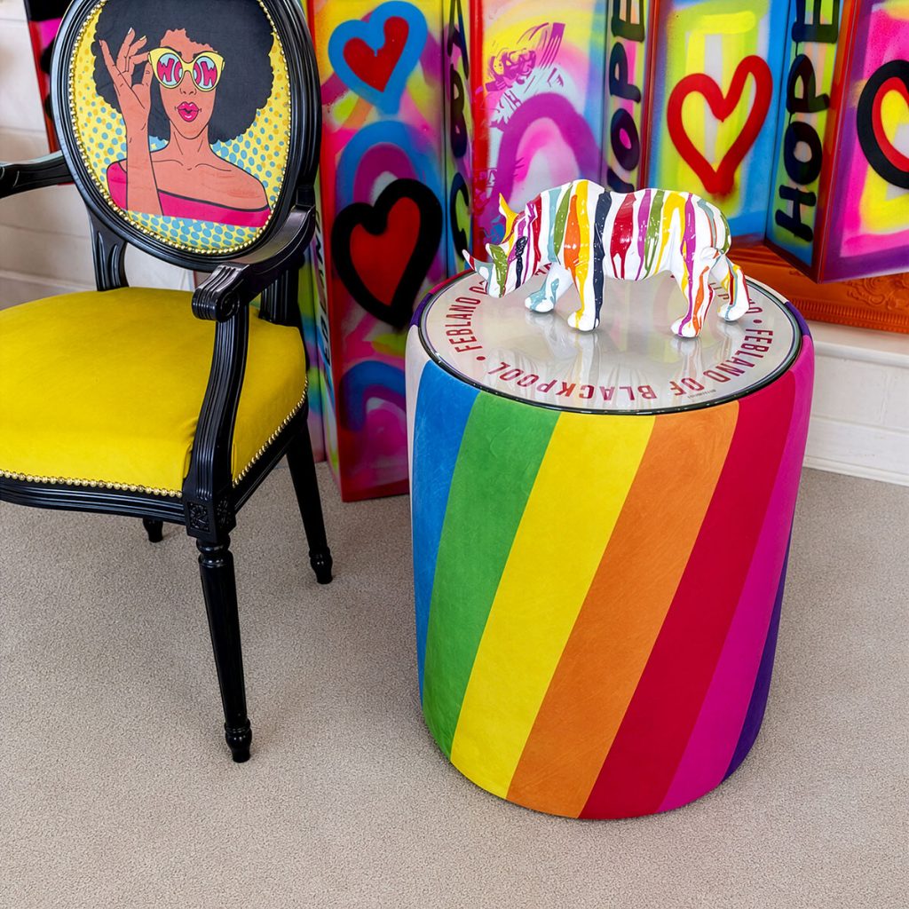 Bespoke Icon Side Table - Blackpool Rock