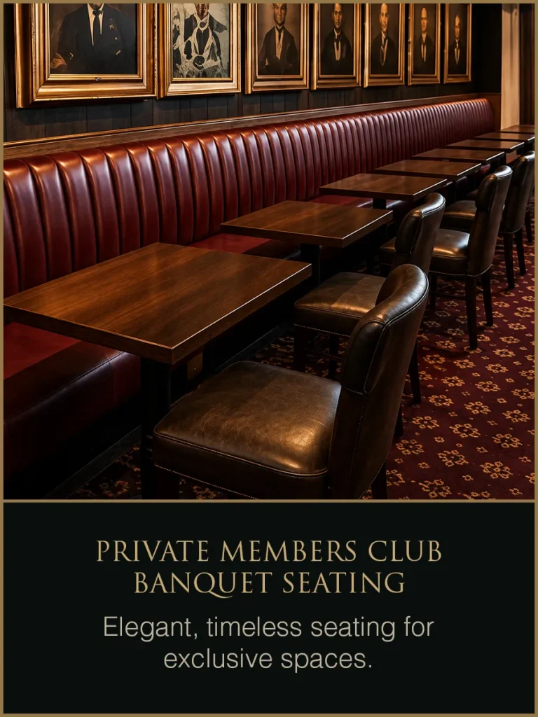 Private Members Club Banquet Seating - Blackpool Upholstery